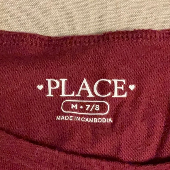 Place Burgundy Floral Heart Long Sleeve Tee - Picture 4 of 6